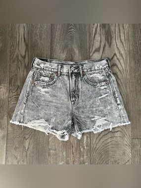 AMERICAN EAGLE AE Super Hi-Rise Festival Denim Jean Shorts Size 4